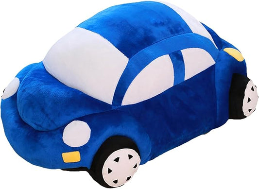 Auto Plüsch Blau Gefülltes Kissen in Autoform Süßes Spielzeug.