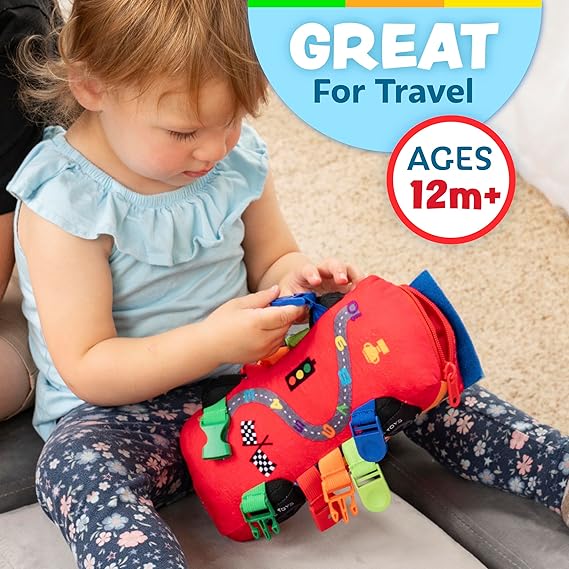 Bullet Racecar Stofftier Montessori Spielzeug.