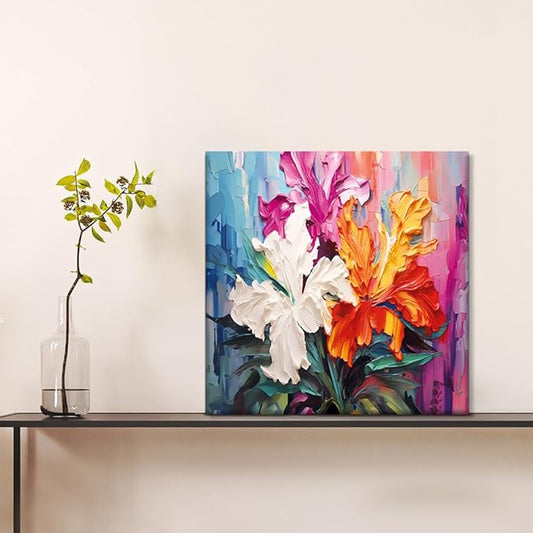Leinwandbild, Wanddekoration, modernes Dekor, Blumen.