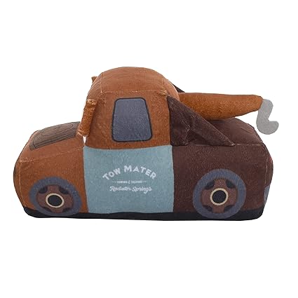 Mater Braunes 3D-Plüsch-Dekokissen für Kleinkinder.
