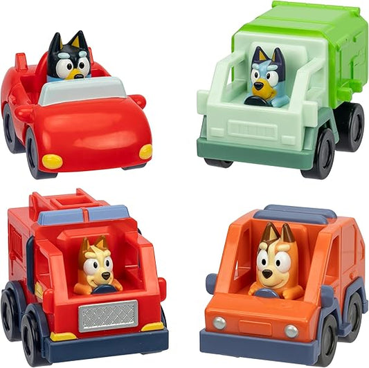 Fahrzeugset – 4er-Pack inkl. Müllwagen,